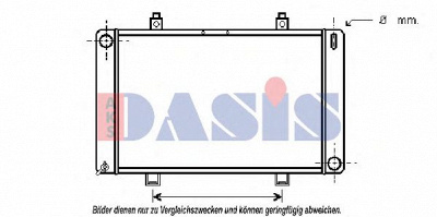 AKS DASIS 250120n -  Радиатор, охлаждение двигателя